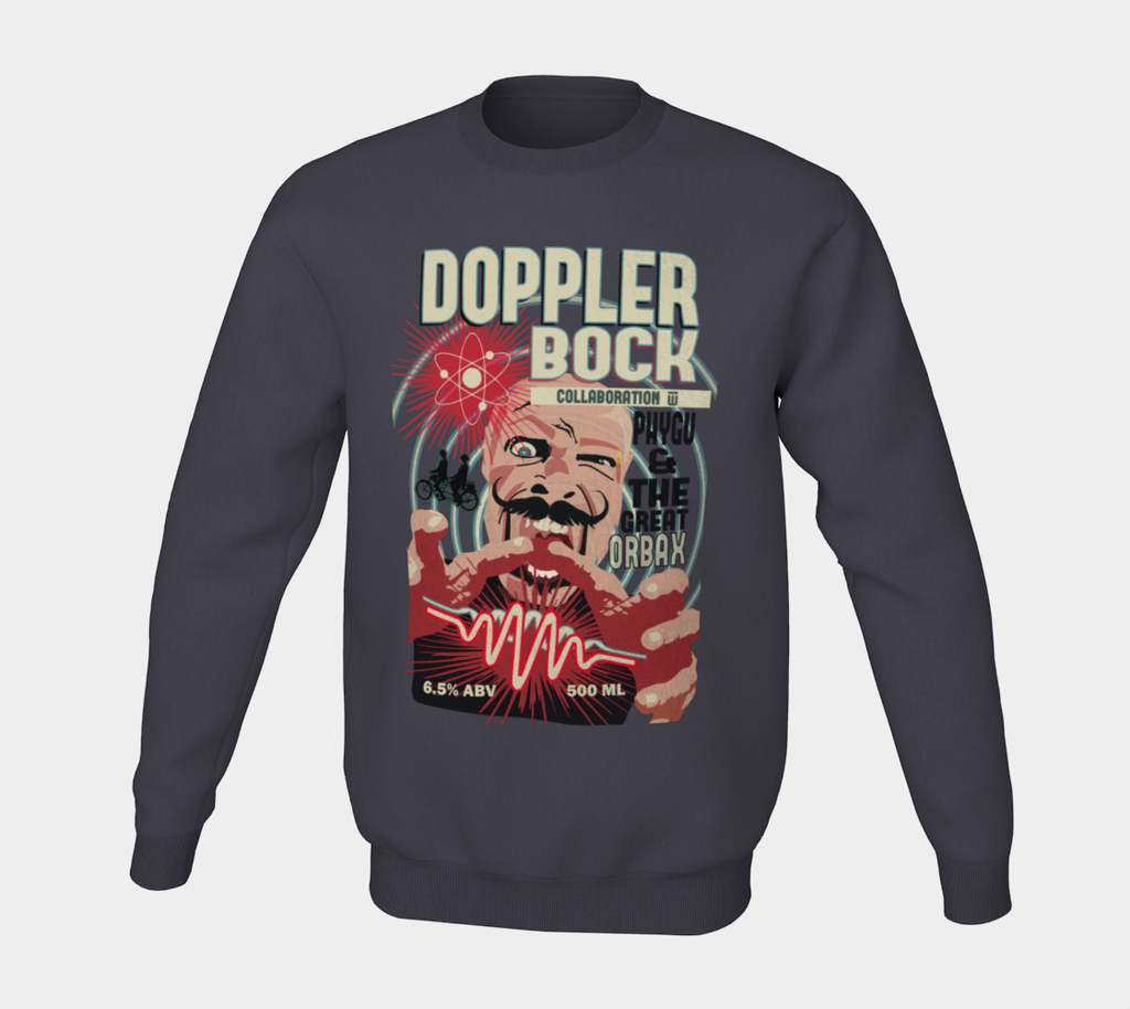 Dopper Bock Beer Label Crewneck Sweater