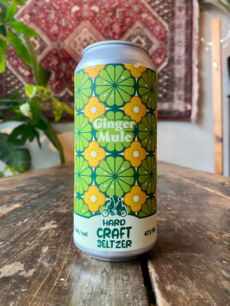 Ginger Mule Hard Craft Seltzer can on table
