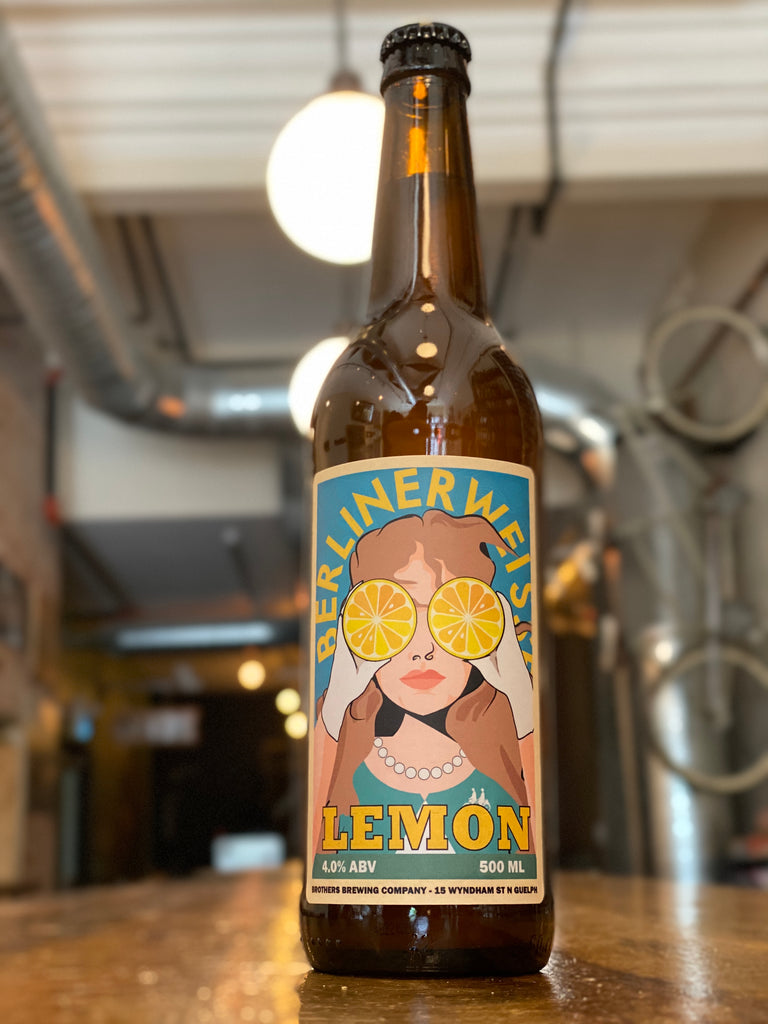Lemon Berliner Weisse Beer Bottle