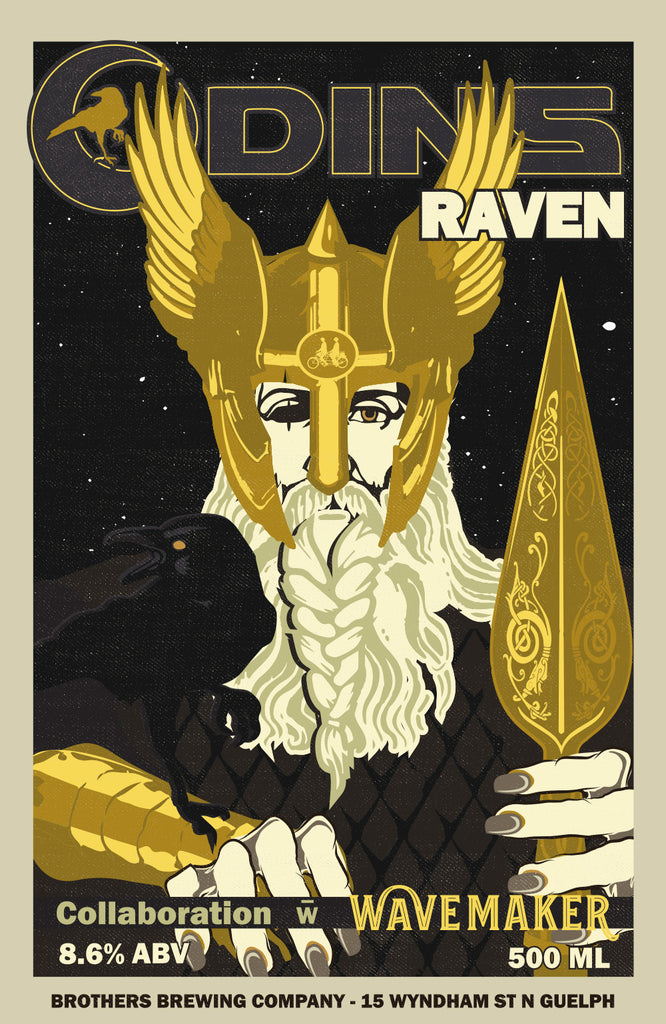 Odens Raven Belgian Tripel Label Fine Art Print 2