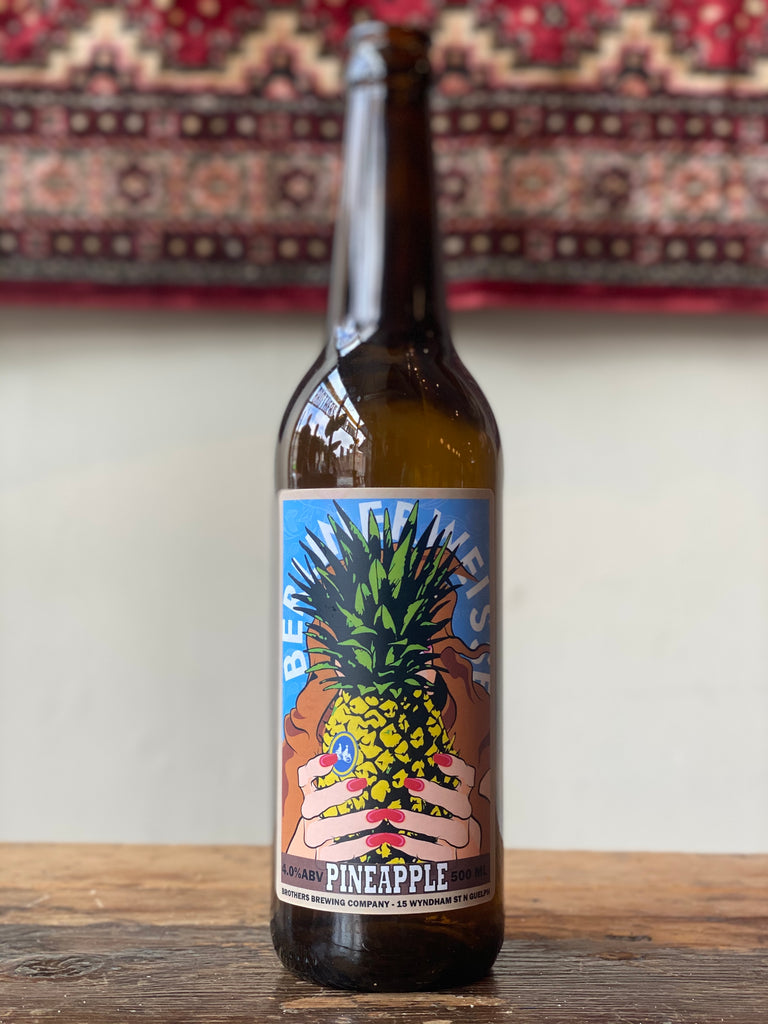Pineapple Berliner Weisse Sour Beer Bottle