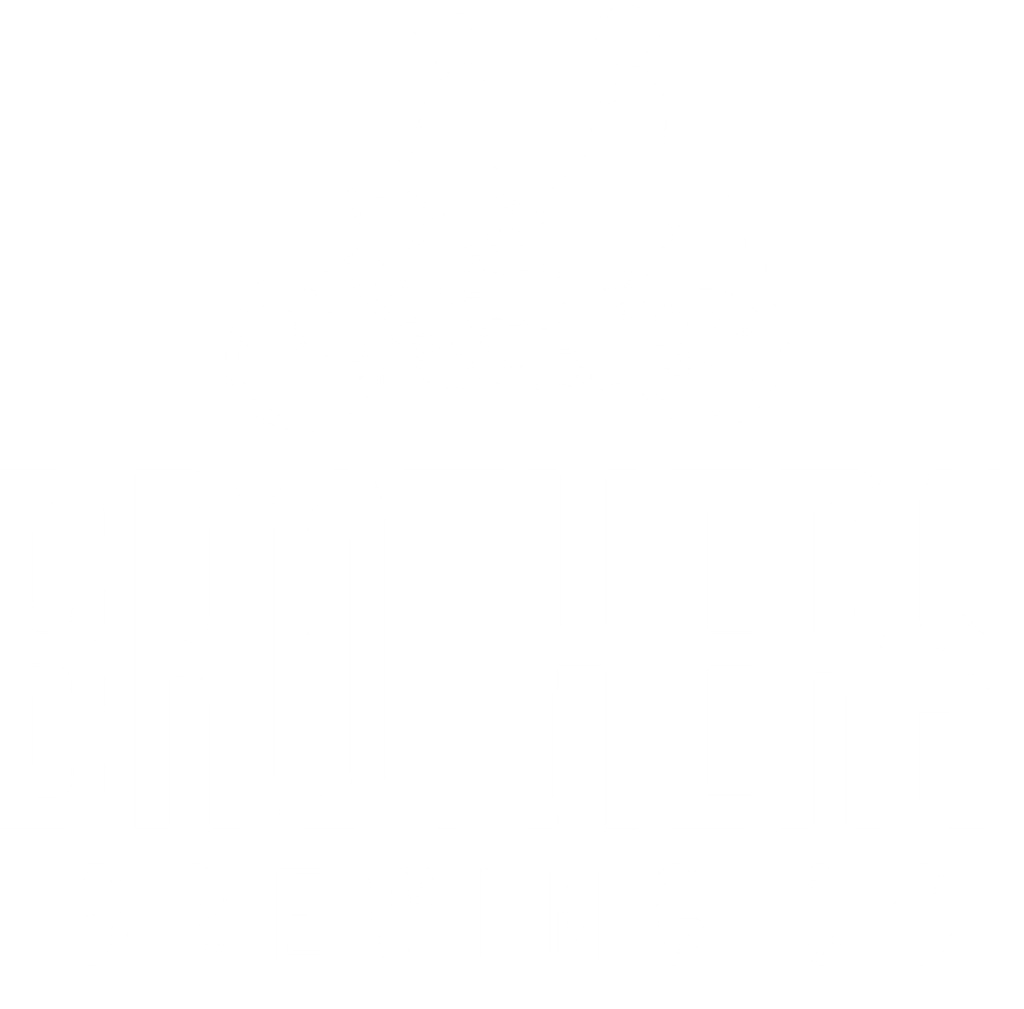 Brothers Brewing Company Tandem Bike Logo White