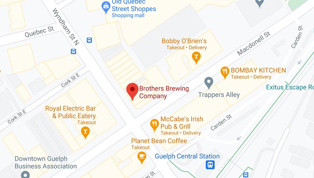 Brothers Brewing Company Location Map