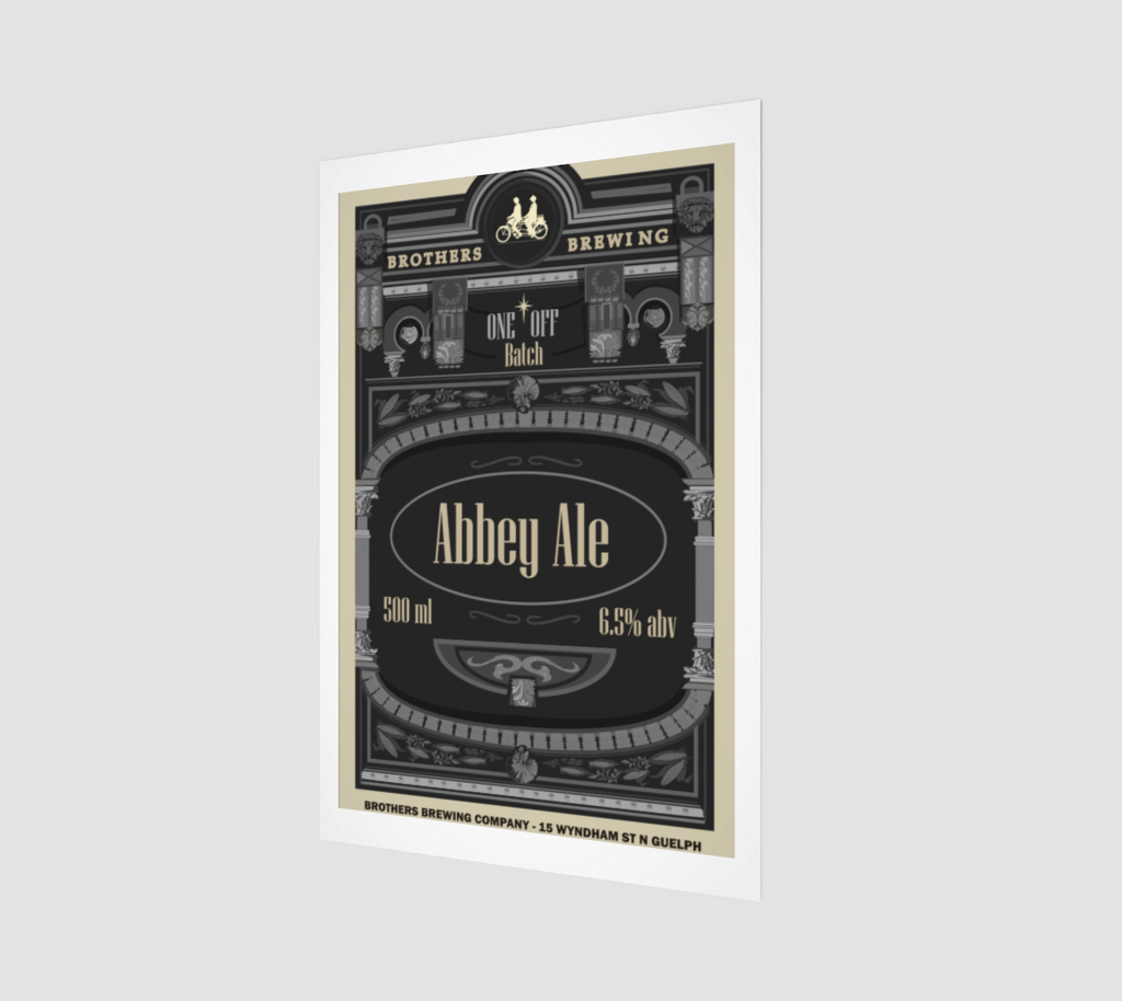 Abbey Ale Beer Label Art Print