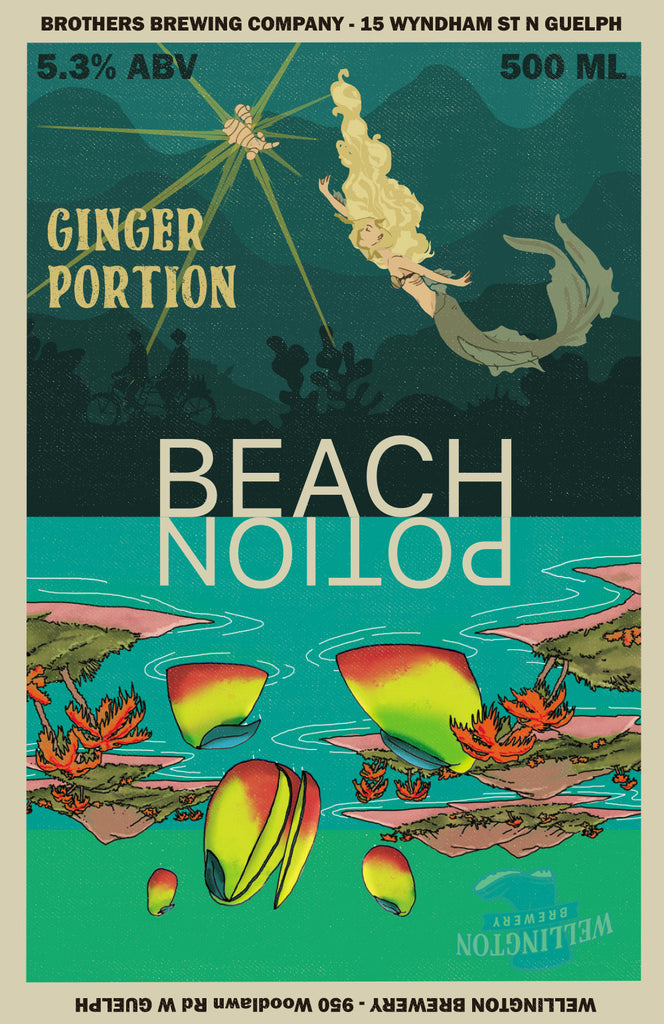 Beach Potion IPA Label Art Print 2