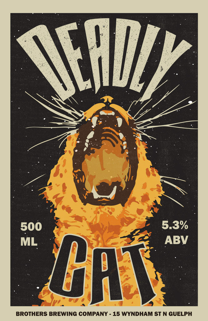 Deadly Cat Vanilla Ale Label Fine Art Print 2