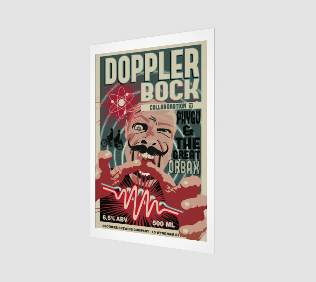 Doppler Bock Beer Label Art Print