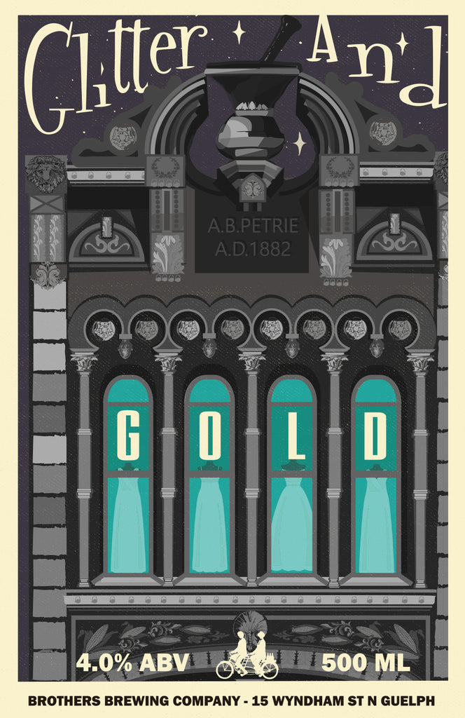 Glitter and Gold Beer Label Fine Art Print 2