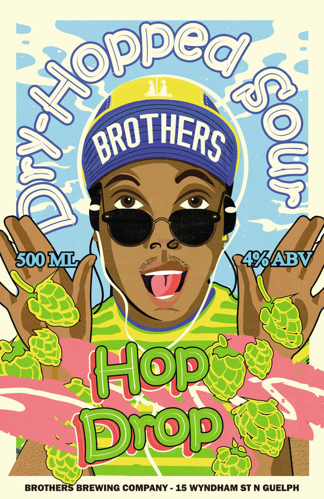 Hop Drop Dry Hopped Sour Label Poster Print