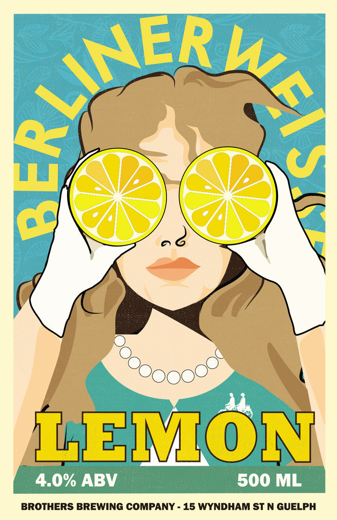 Lemon Berliner Weisse Label Fine Art Print 2