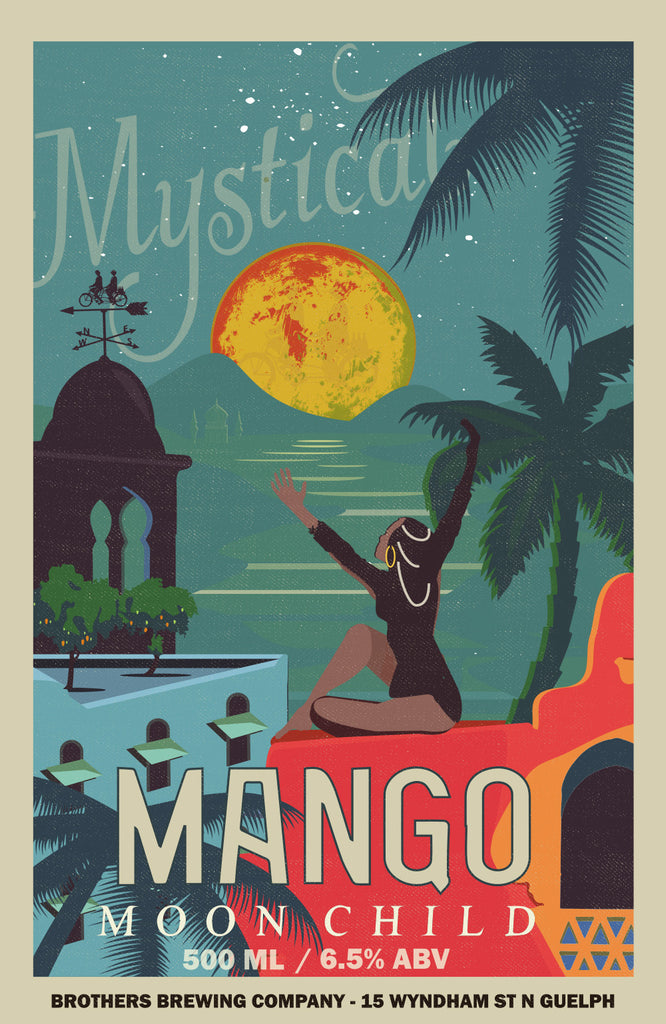 Mystical Mango Moonchild IPA Label Fine Art Print 2