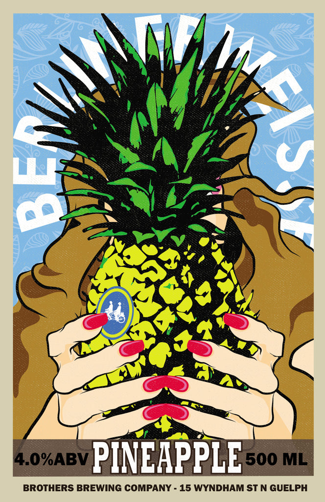 Pineapple Berliner Weisse Label Fine Art Print 2